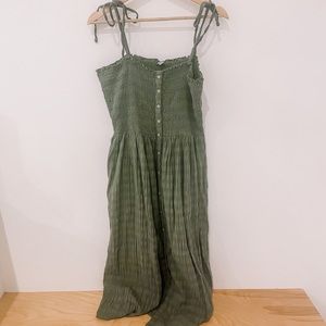 Aerie tie sleeve midi dress